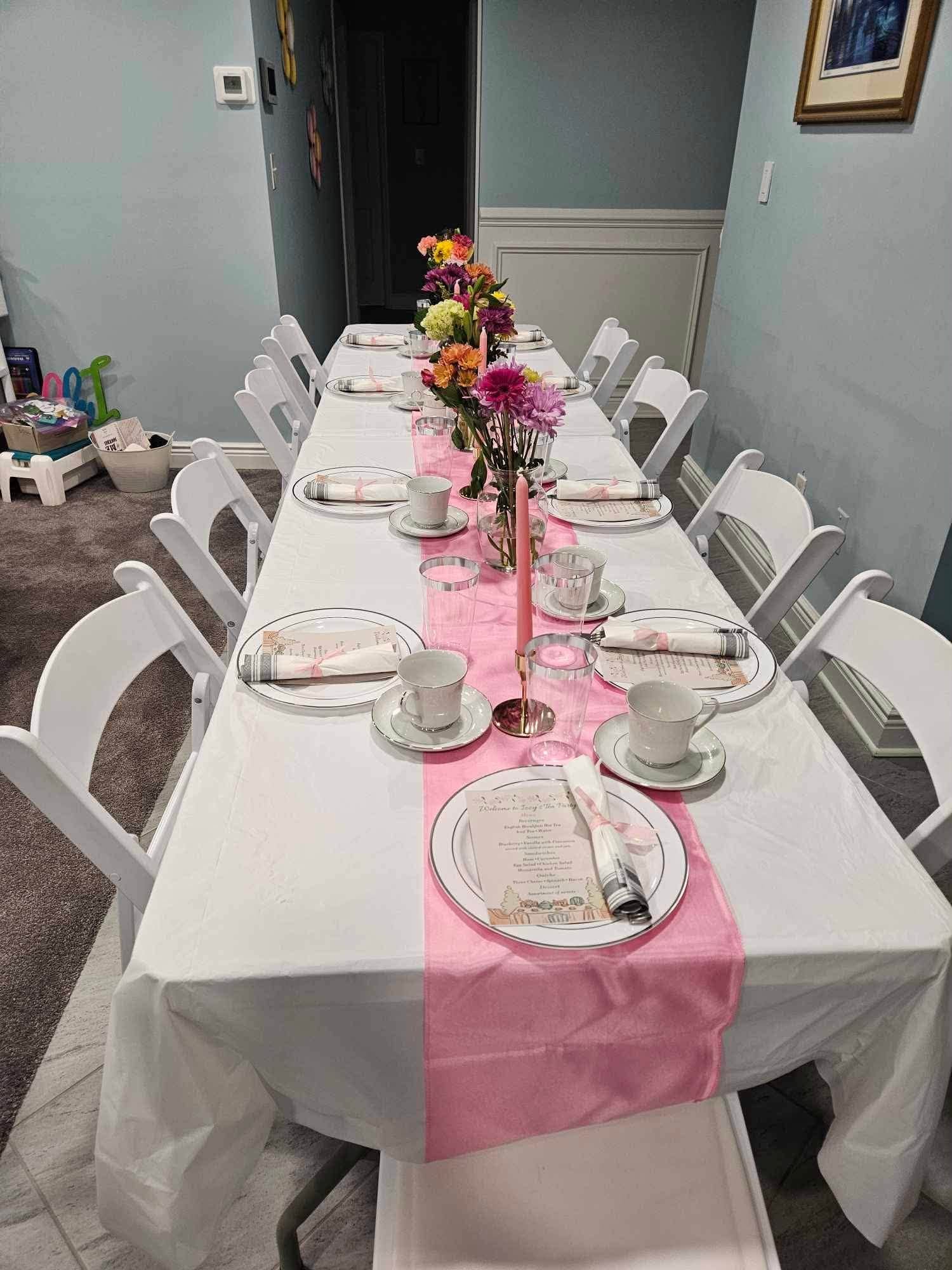 Styled table rental setup